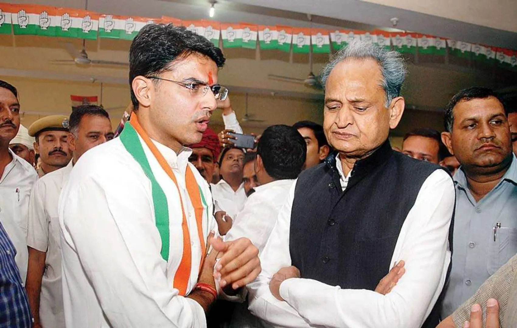 sachin with ashok gehlot
